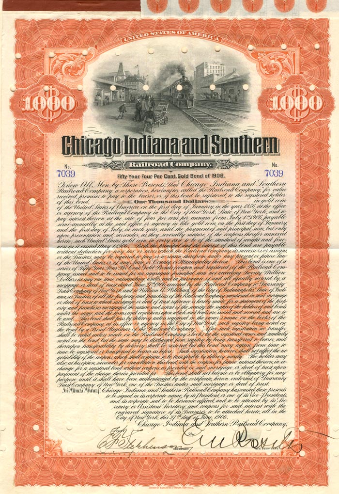 Chicago Indiana and Southern Railroad Co.
